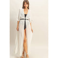 Boho Breeze Lace Long Duster